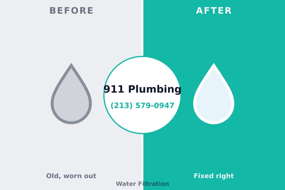 Before and after: plumbing company Saranac, MI